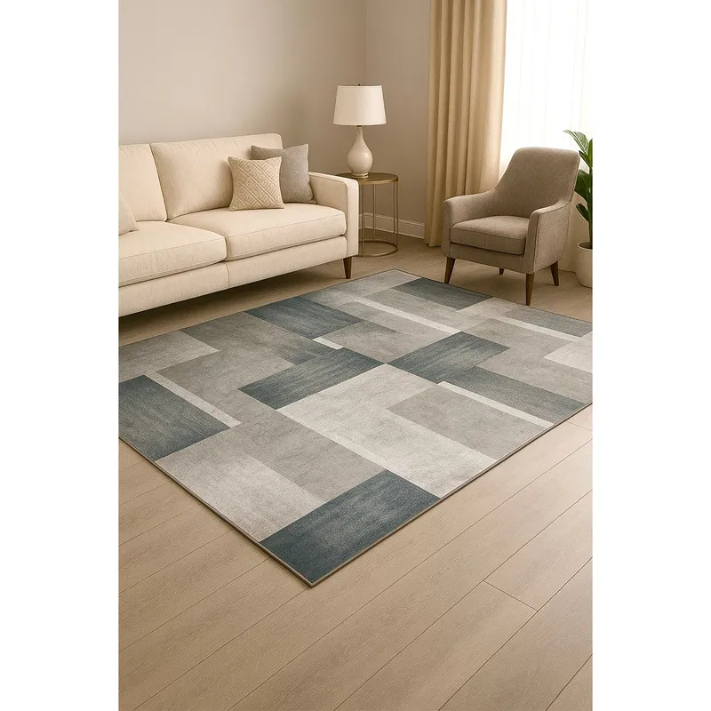 AMERICO SHOP - Tapete Decorativo Moderno 150x200 cm Diseño Elegante Cuadros