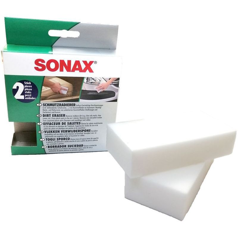 SONAX - Borrador de suciedad partes plásticas del carro sonax 2 und