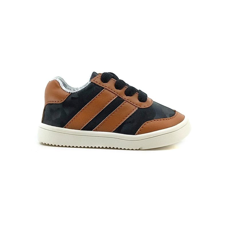 PAPOS - Zapatos Oliver Negro y Café - Negro