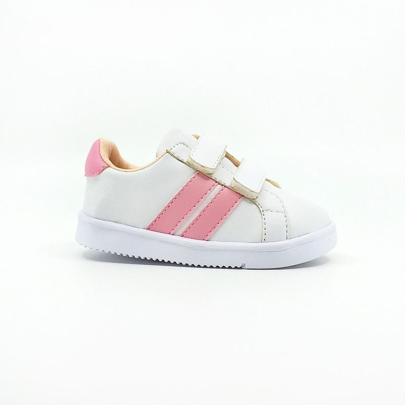 PAPOS - Zapatos Bebés Lara Blanco y Rosado_.