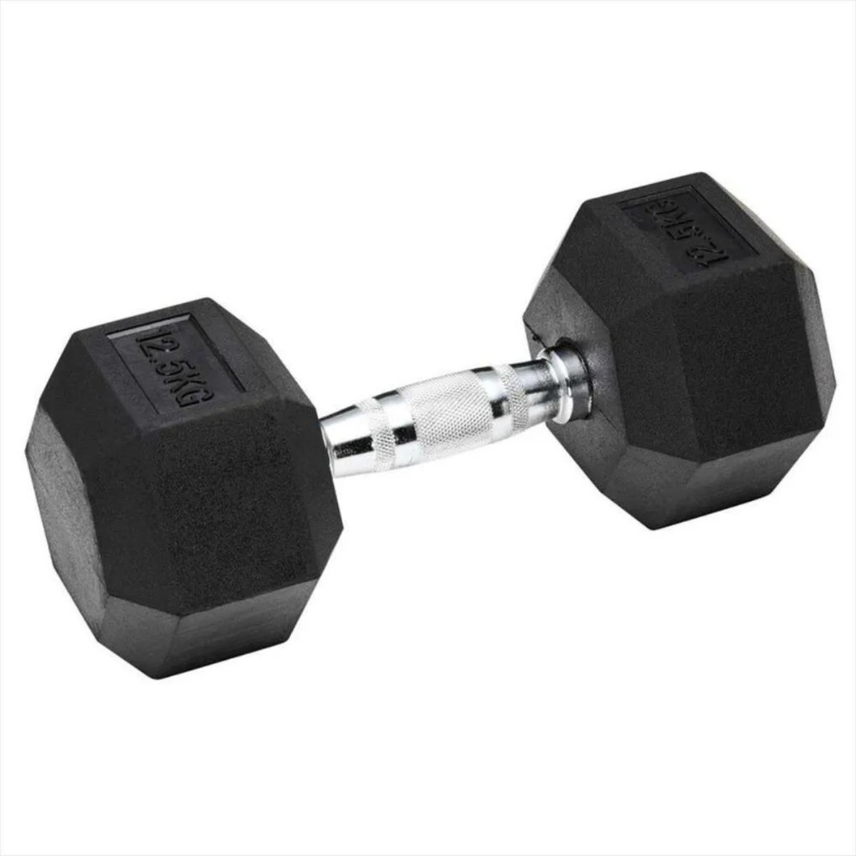 SPORT FITNESS - Mancuerna Encauchetada Hexagonal 175Kg Unidad