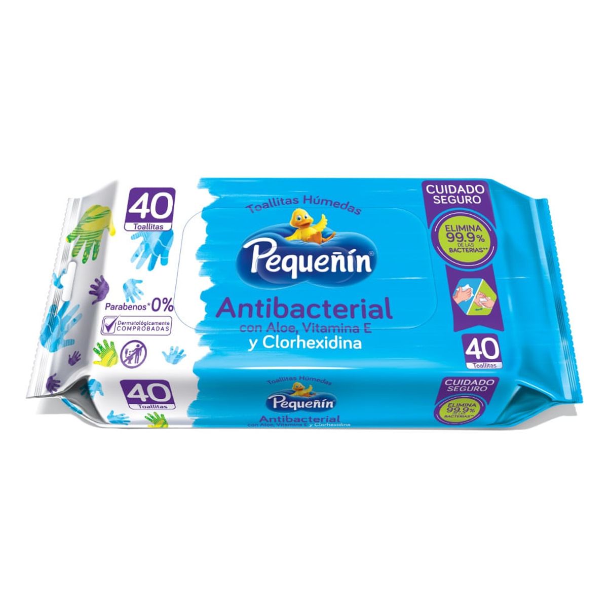 PEQUEÑIN - Toallitas Humedas Pequeñin Antibacterial Manos X 40und