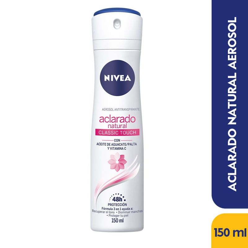 NIVEA - Desodorante Aerosol Nivea Aclarado Natural X 150ml.---