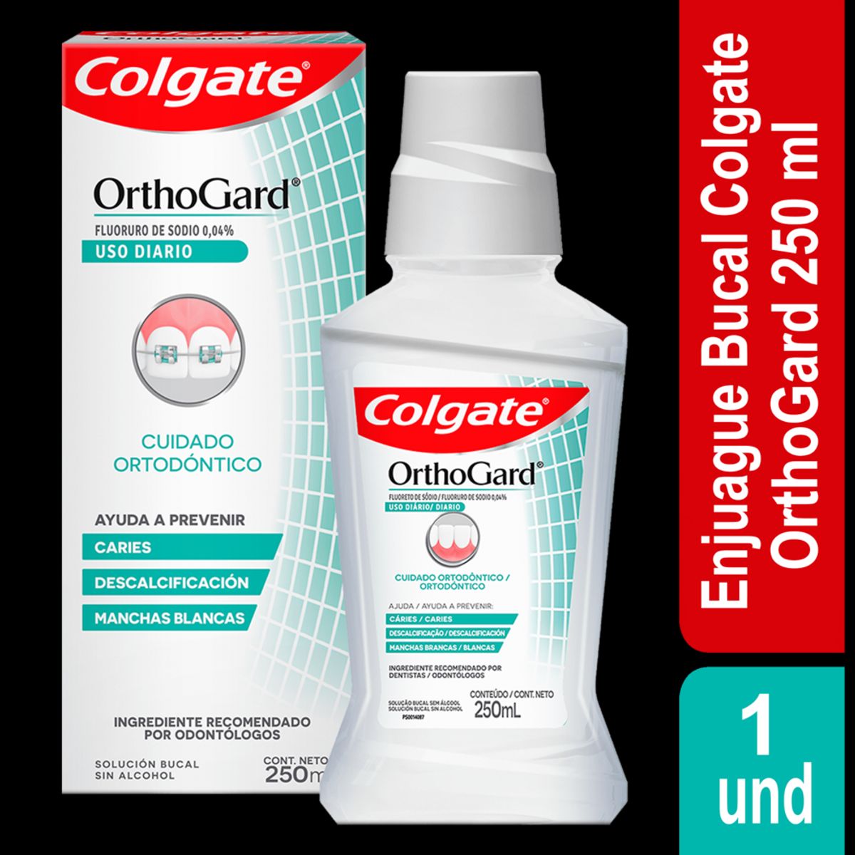 COLGATE - Enjuague Bucal Colgate Orthogard X 250ml