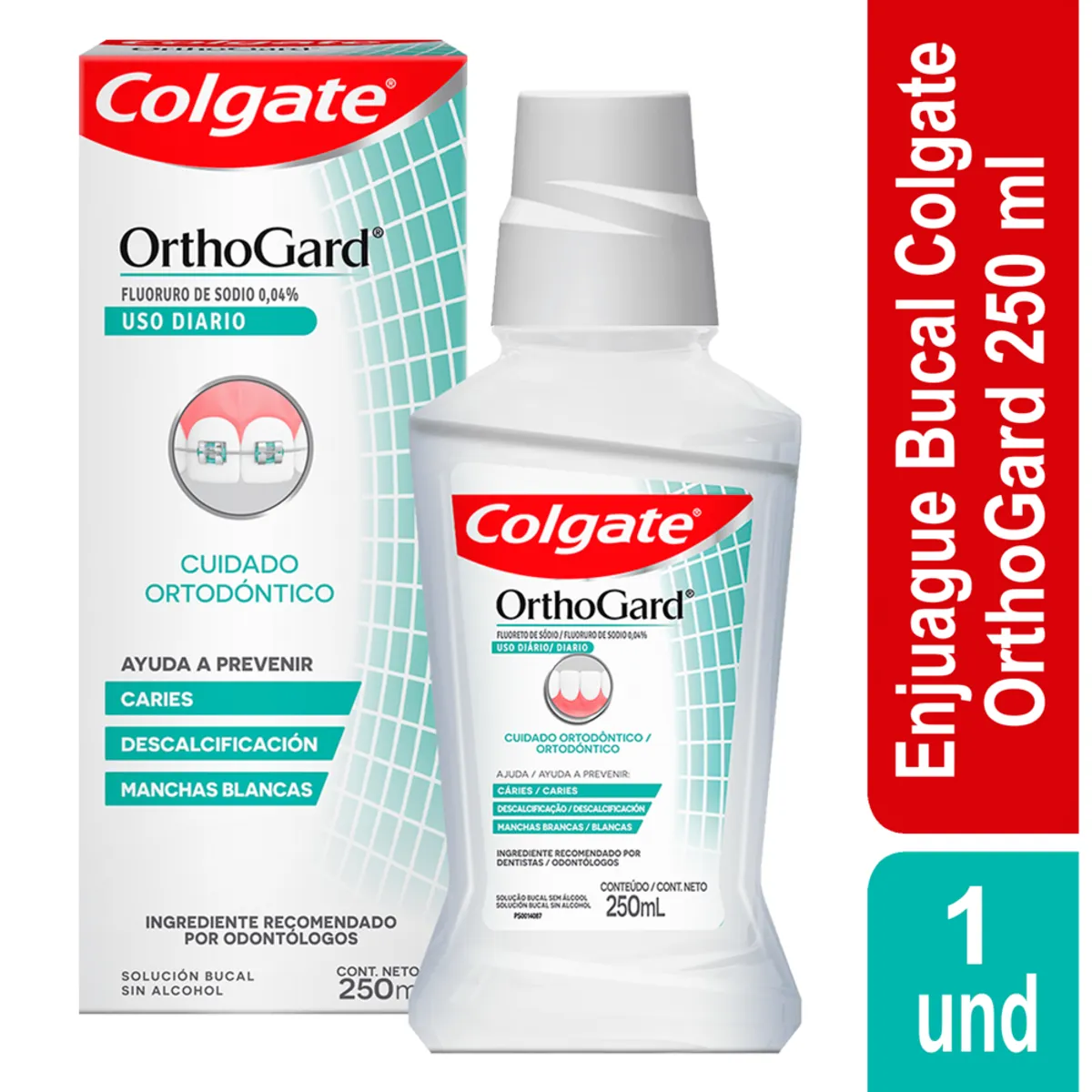 COLGATE - Enjuague Bucal Colgate Orthogard X 250ml