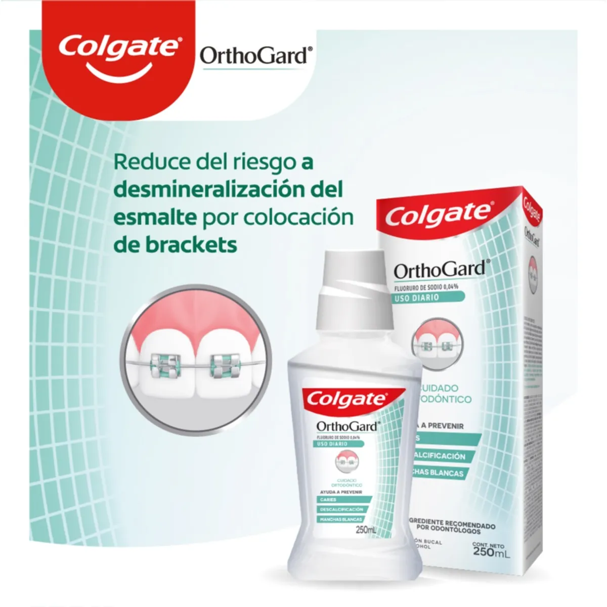 COLGATE - Enjuague Bucal Colgate Orthogard X 250ml