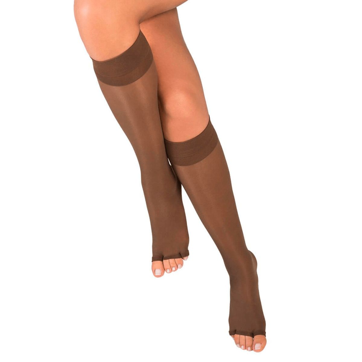 MEDIVARIC - Media Dama Rodilla 20-30 Mmhg Medivaric Opaca Dedos Libres T