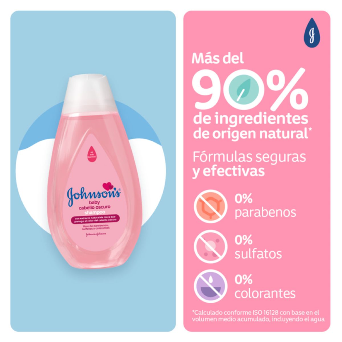 JOHNSON'S BABY - Shampoo Johnsons Baby Cabello Oscuro X 750ml