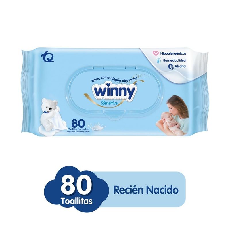 WINNY - Toallitas Recien Nacido X80uni Winny