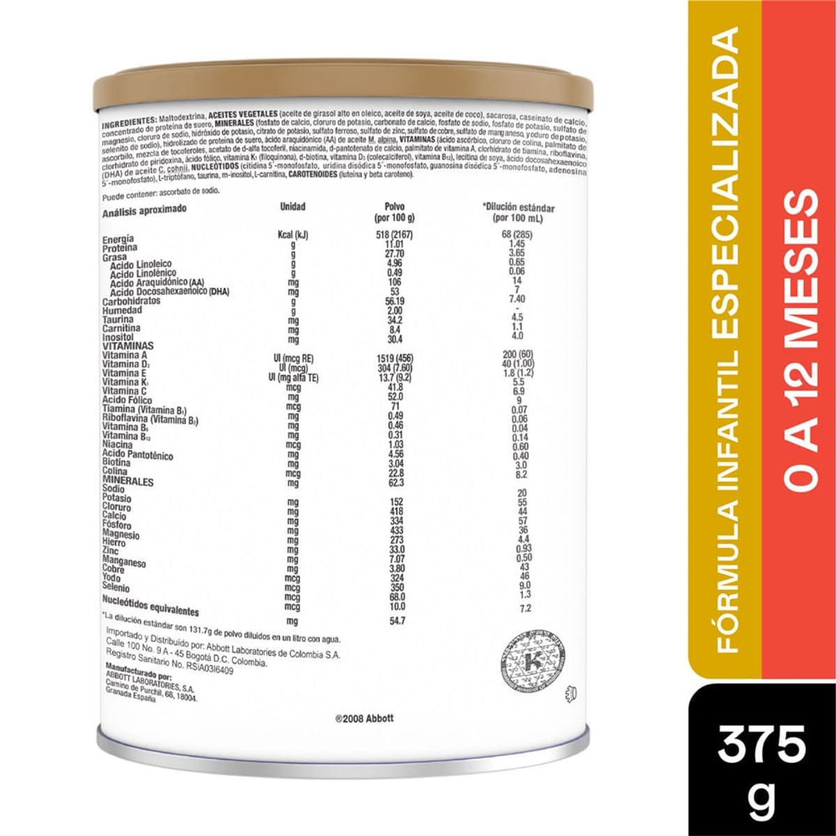 SIMILAC - Formula Infantil Similac Iq Sensitive Sl X 375g