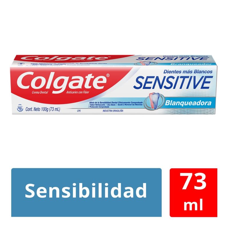 COLGATE - Crema Dental Sensibilidad Colgate Sensitive Blanqueadora 100gr