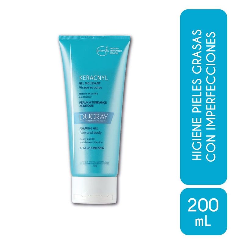 DUCRAY - Gel Limpiador Ducray Cara/cuerpo X 200ml.---