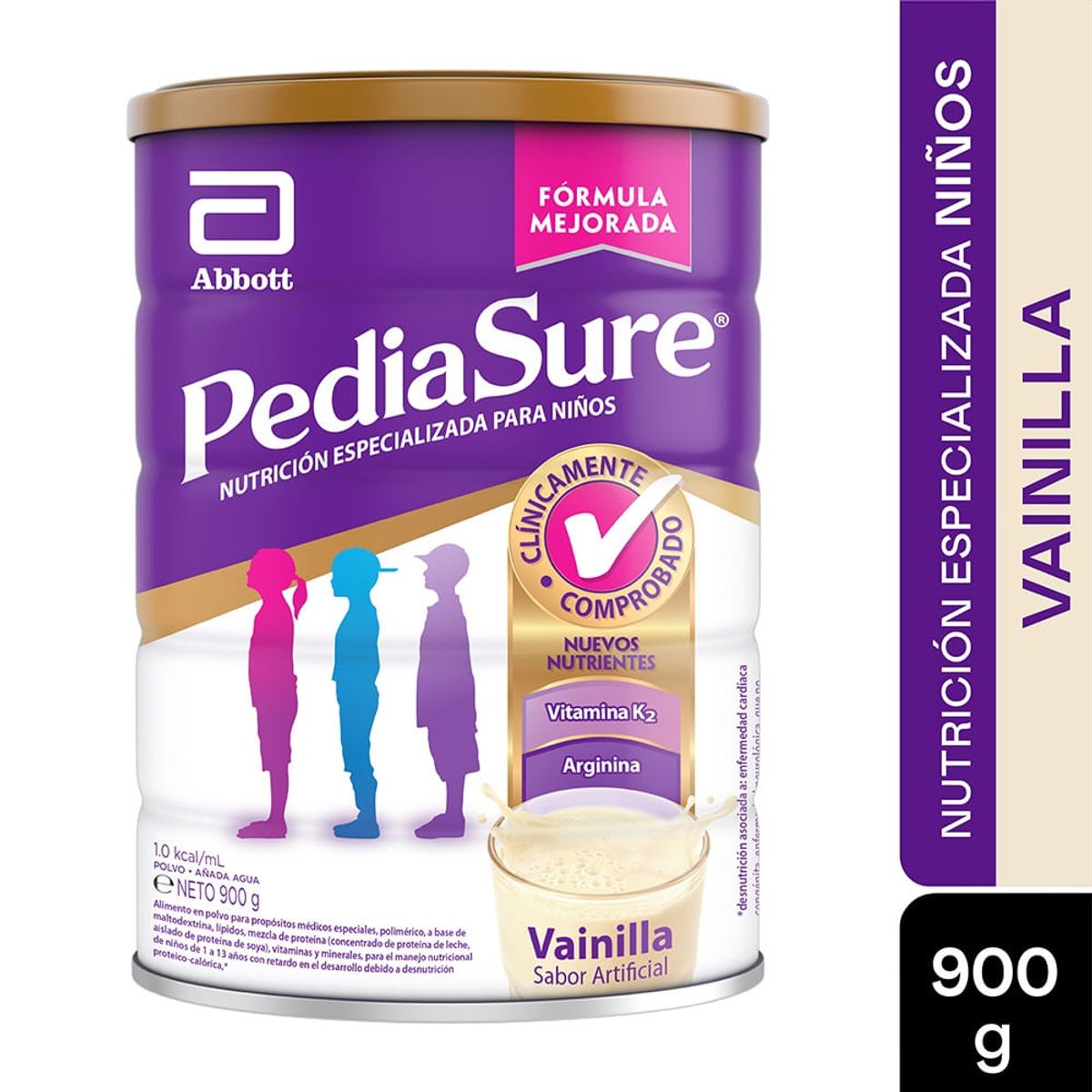PEDIASURE - Pediasure Vainilla Polvo Lata X 900gr