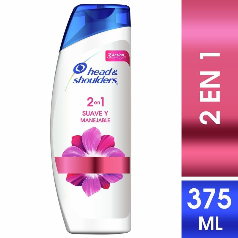 HEAD AND SHOULDERS - Shampoo Head & Shoulders Suave Y Manejable 2 En 1 X 375ml