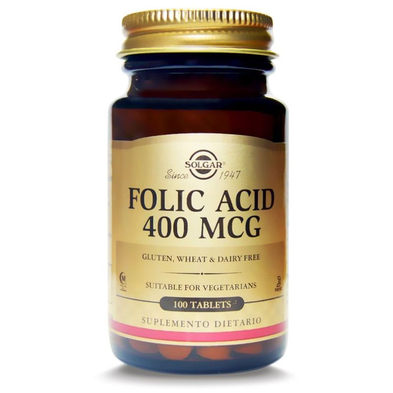 SOLGAR - Folic Acid 400mg X 100 Tabletas