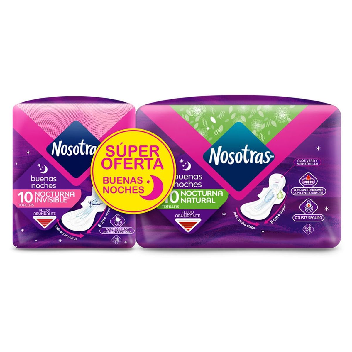 NOSOTRAS - Oferta Toallas Higienicas Buenas Noches X 10 + 10und