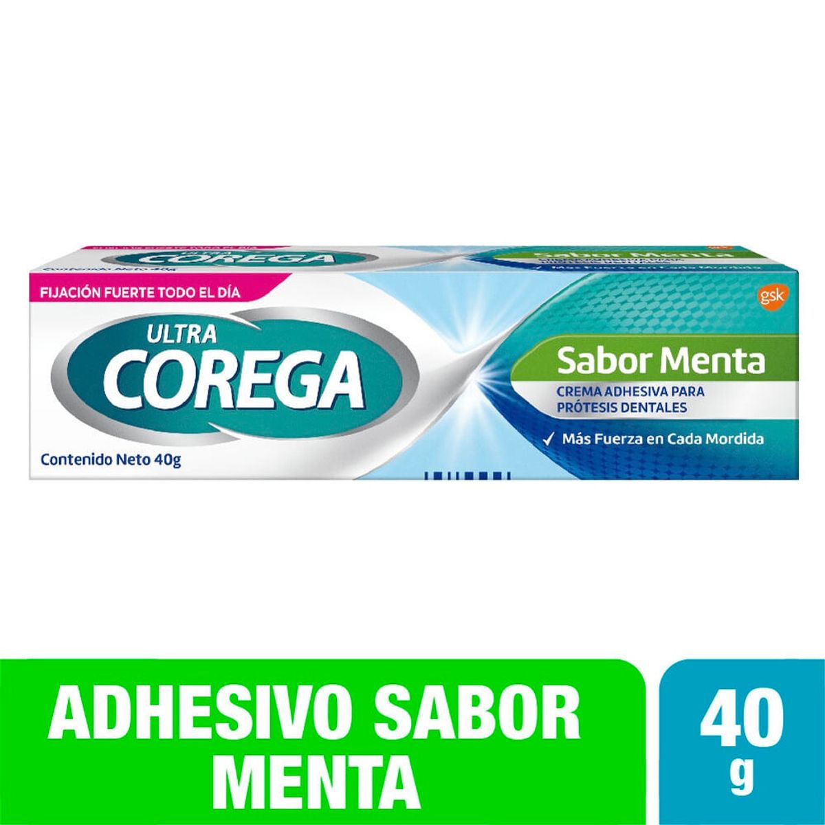 COREGA - Crema Adhesiva Ultra Corega Menta X 40g
