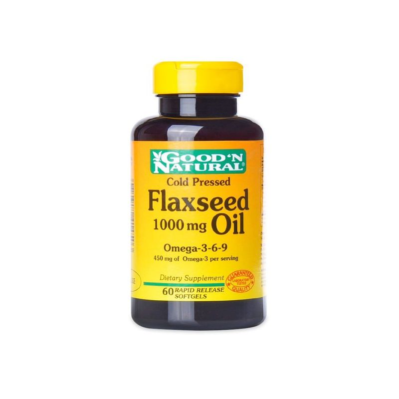 GOOD NATURAL - Flaxseed Oil Good Natural 1000mg X 60 Capsulas