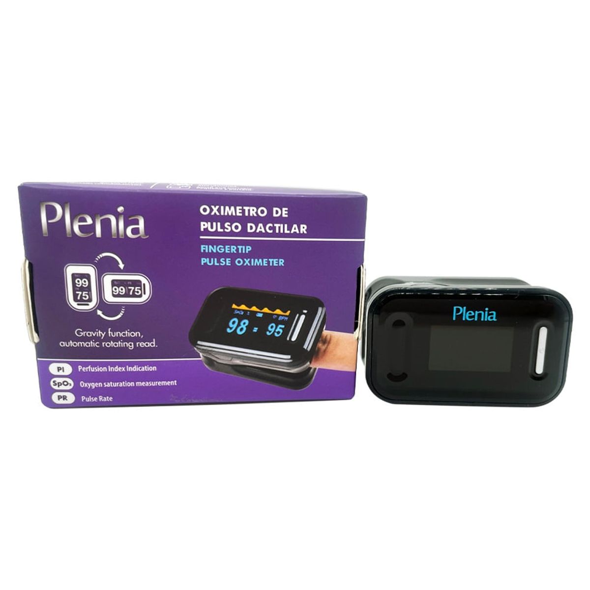 PLENIA - Pulsoximetro Plenia Negro