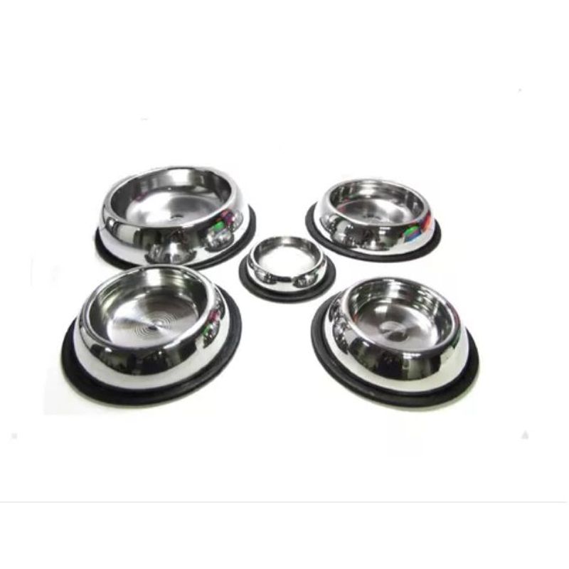 HALLY PET - Comedero bebedero acero inoxidable pequeño plateado