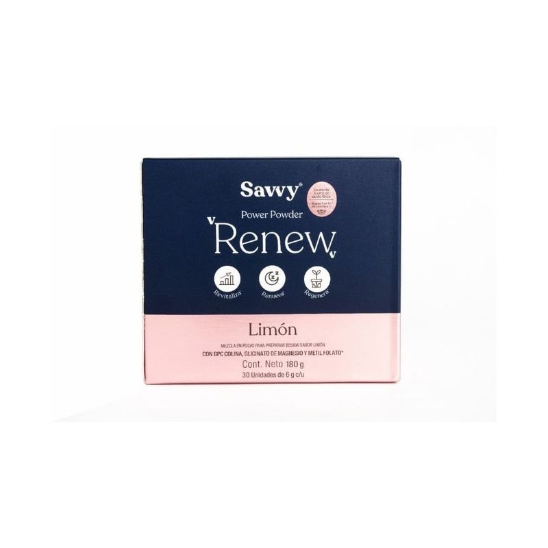 SAVVY - Mezcla Polvo Savvy Renew Limon X 180g