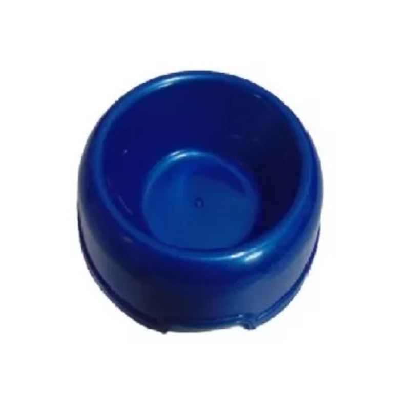 HALLY PET - Comedero Redondo Pequeño D 15cm A 5cm Azul Oscuro