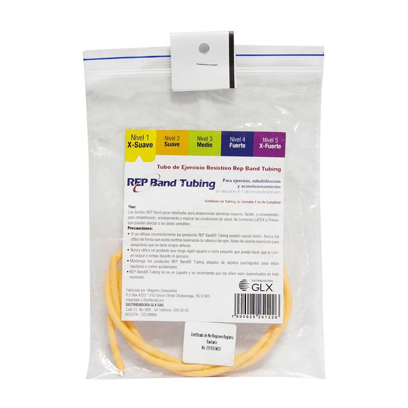 GENERICO - Repband Tubo Elastico #1 Amarillo X 1mt