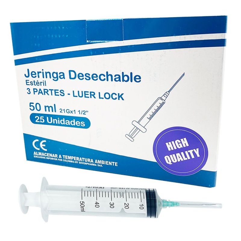 BEGUT - Jeringa Begut 50ml 21g X 1 1/2 X 25und