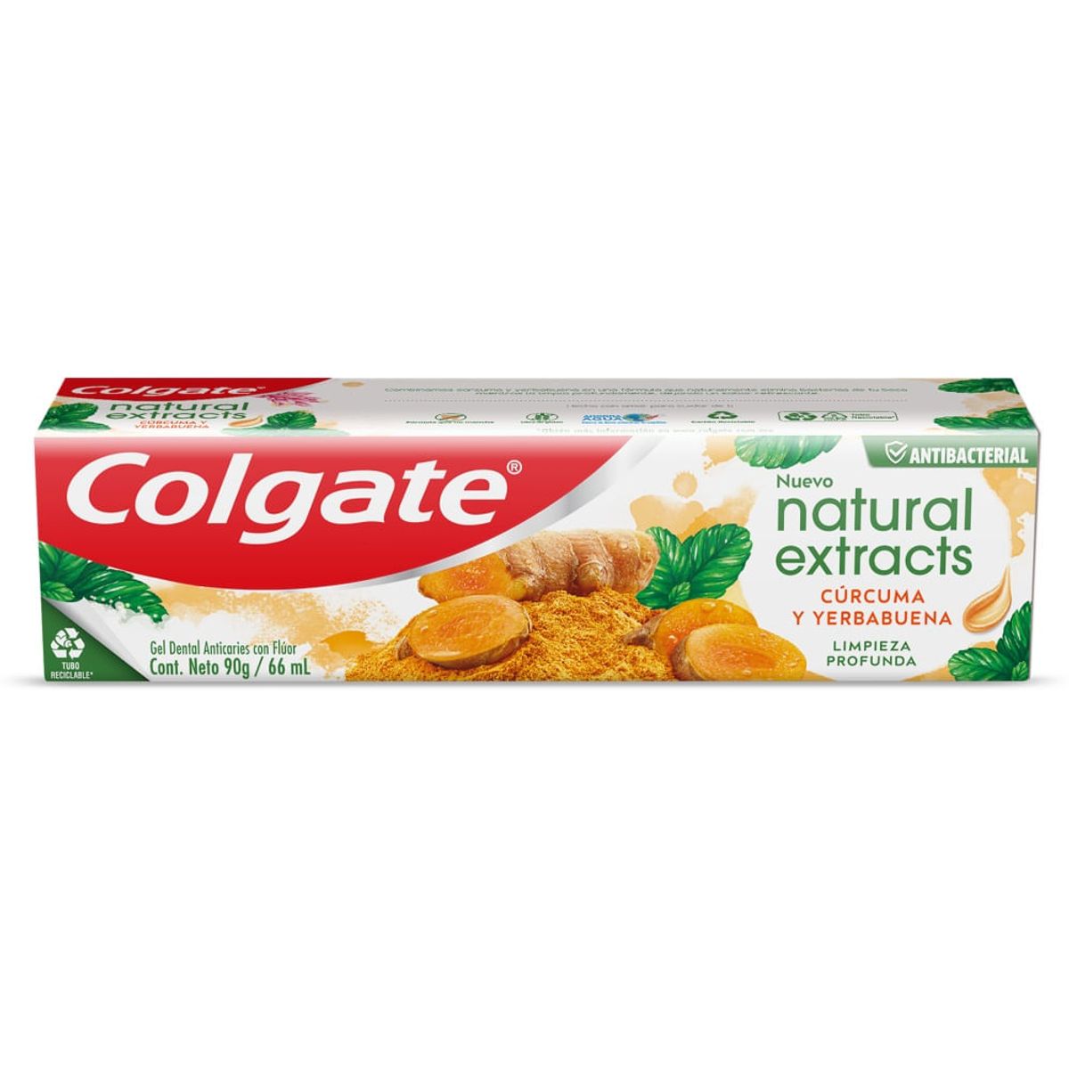 COLGATE - Crema Dental Colgate Natural Extracts Curcuma Y Yerbabuena X