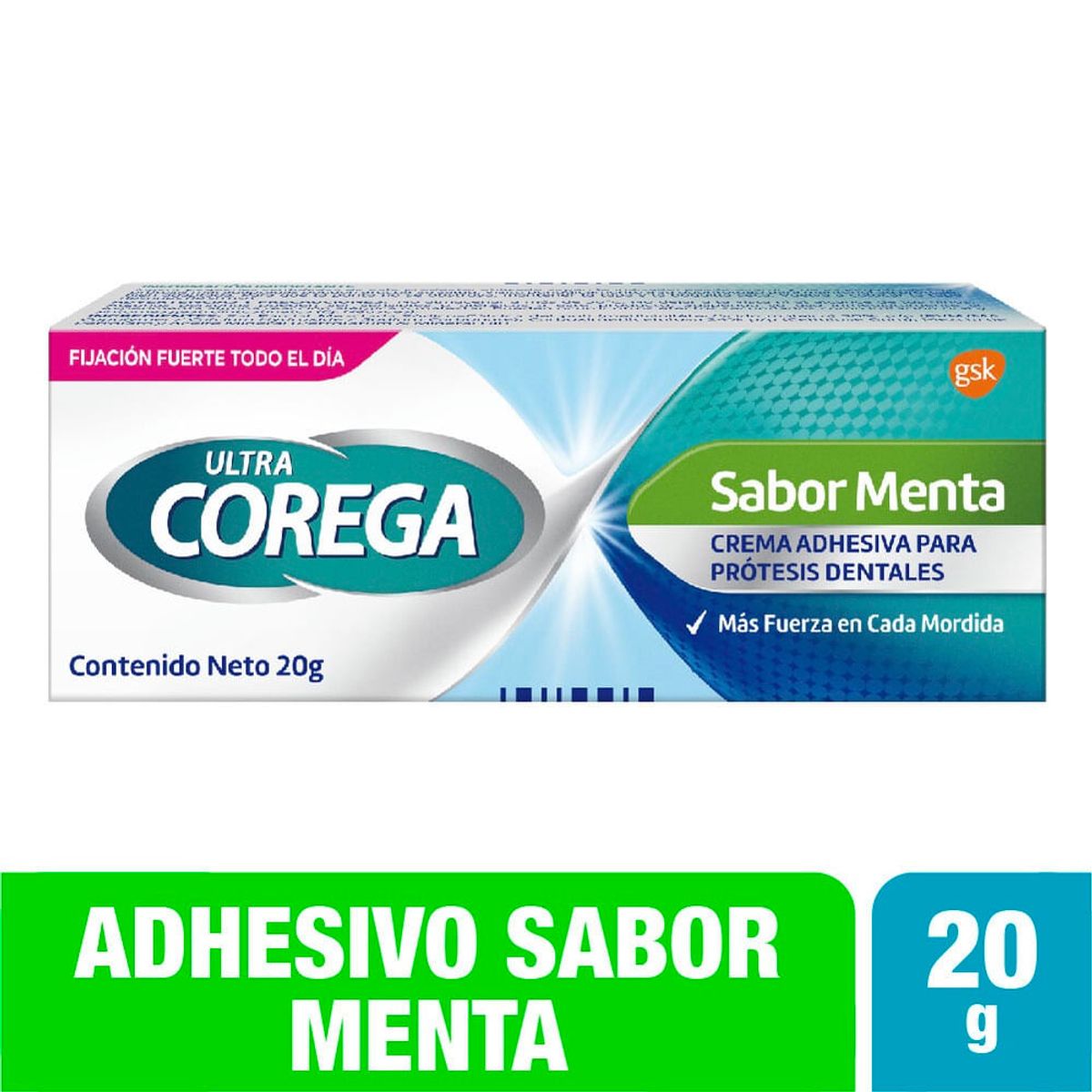 COREGA - Crema Adhesiva Ultra Corega Menta X 20g