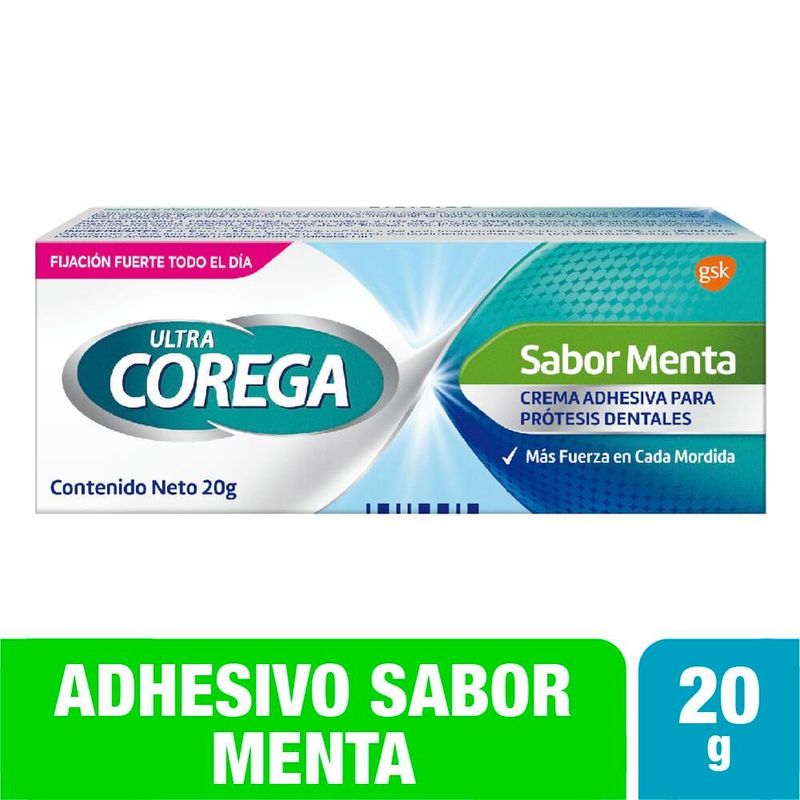 COREGA - Crema Adhesiva Ultra Corega Menta X 20g