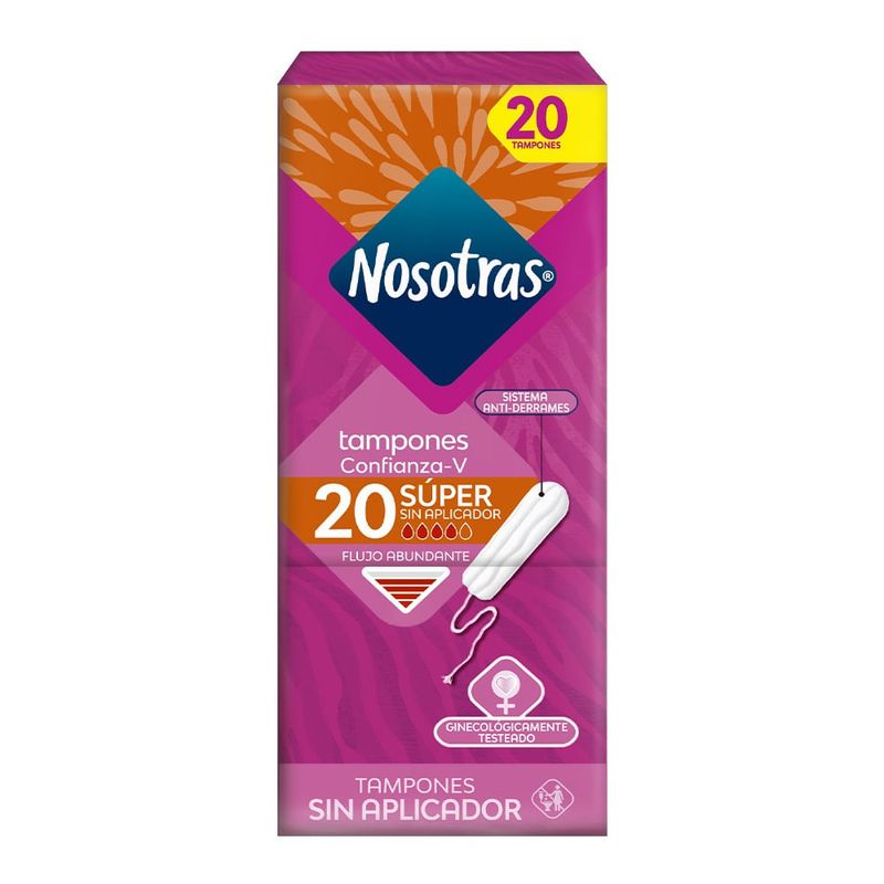 NOSOTRAS - Oferta Tampones Sin Aplicador Nosotras Super X 20und