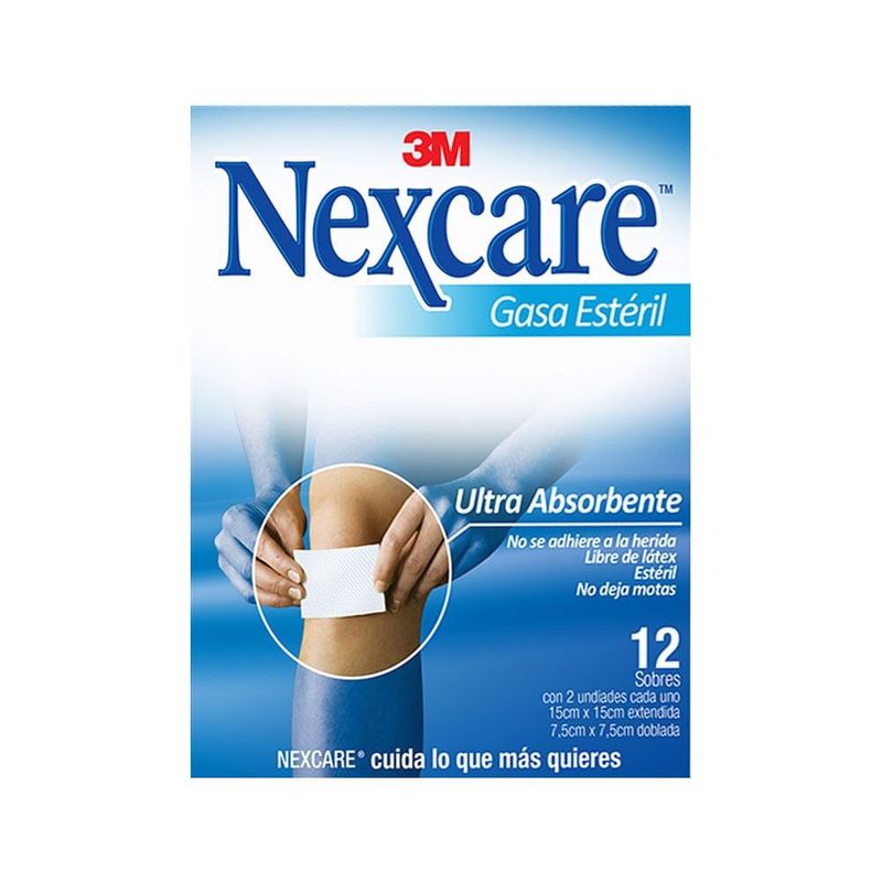 NEXCARE - Gasa Nexcare Esteril 15cm X 15cm X 12und