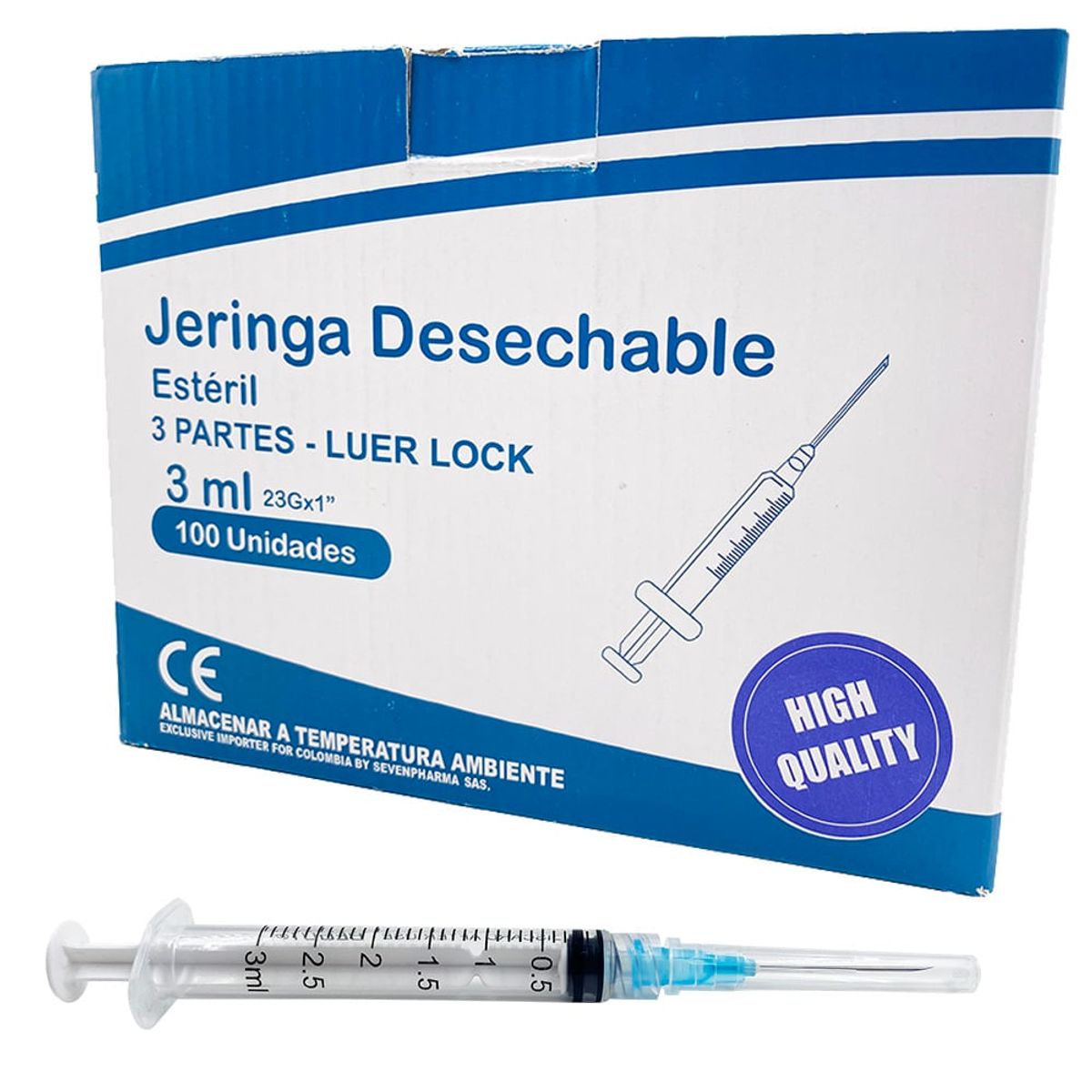 BEGUT - Jeringa Begut 3ml 23g X 1 X 100und