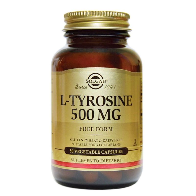 SOLGAR - L-tyrosine 500mg Solgar X 50 Capsulas