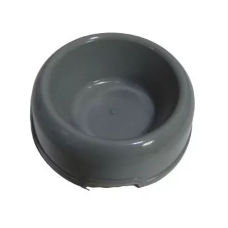 HALLY PET - Comedero Redondo Pequeño D 15cm A 5cm Gris