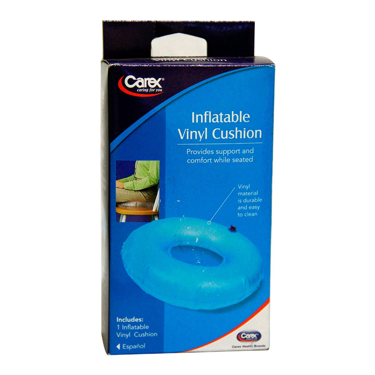 CAREX - Cojín Coxis Carex Inflable Vinilo Azul