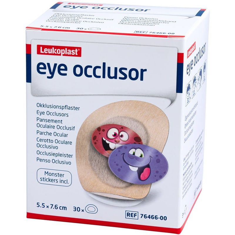 GENERICO - Parche Ocular Leukoplast Niños +3años X 30und