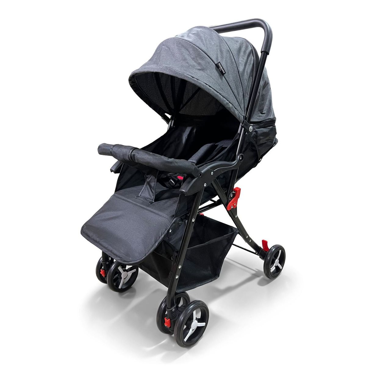 GENERICO - Coche Bebe Bambino XB99 Coche Paseador Plegable Liviano Gris