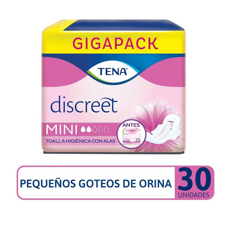 TENA - Toalla Tena Mujer Mini Con Alas X 30und