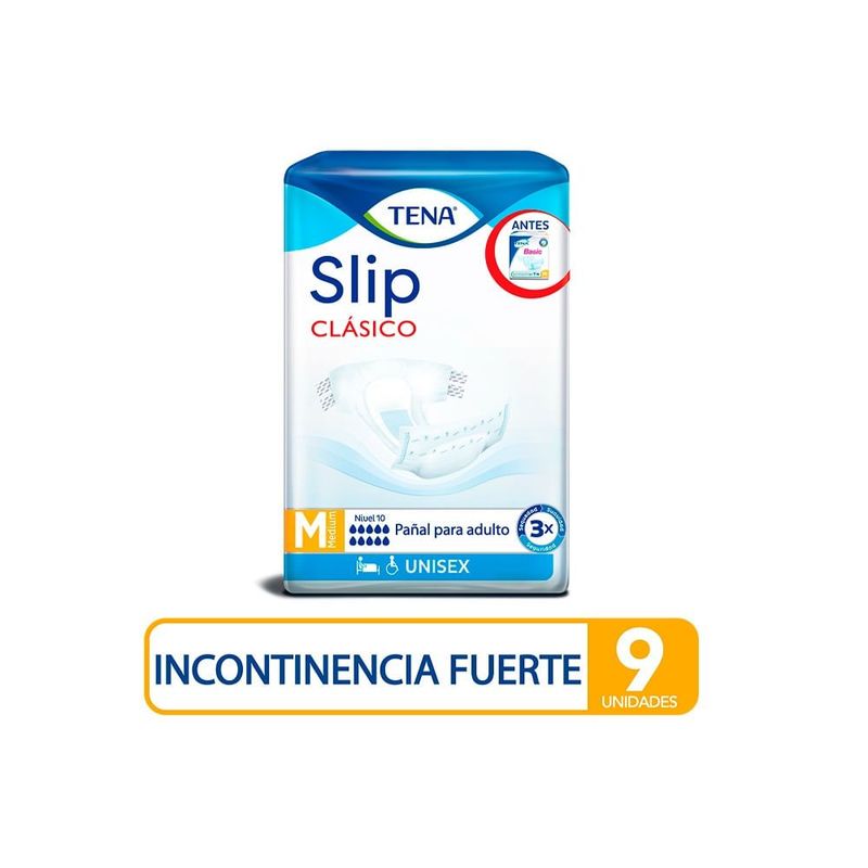TENA - Pañal Tena Basic Talla M X 9und