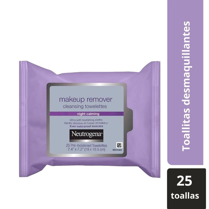 NEUTROGENA - Toallas Desmaquillantes Neutrogena Night Calming X 25und