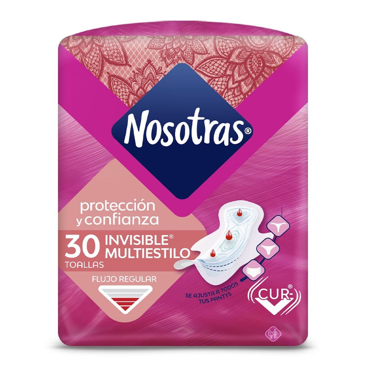 NOSOTRAS - Toallas Nosotras Multiestilo Invisible X 30und