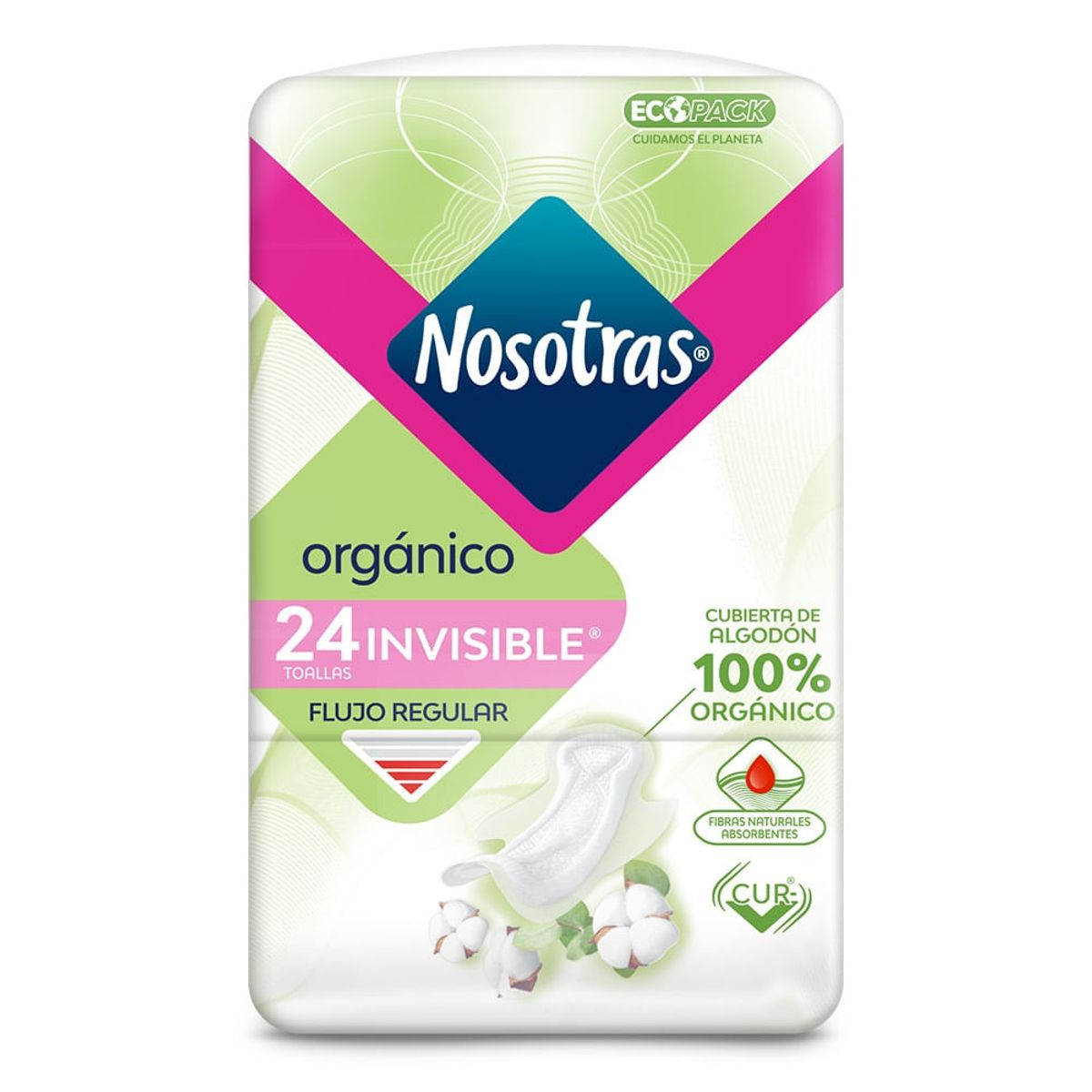 NOSOTRAS - Toallas Higienicas Nosotras Organica Invisible X 24und