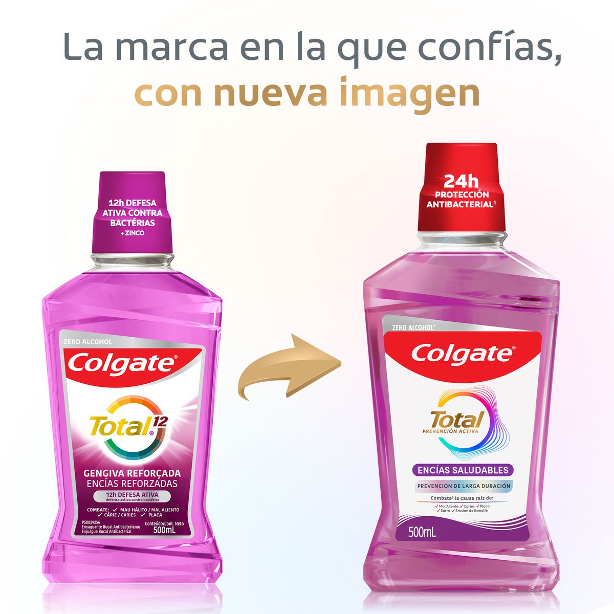 COLGATE - Enjuague Bucal Colgate Total 12 Encias X 500ml