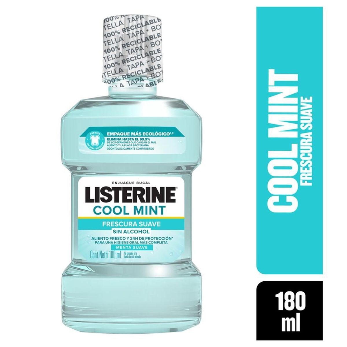 LISTERINE - Enjuague Bucal Listerine Zero Menta Suave X 180ml