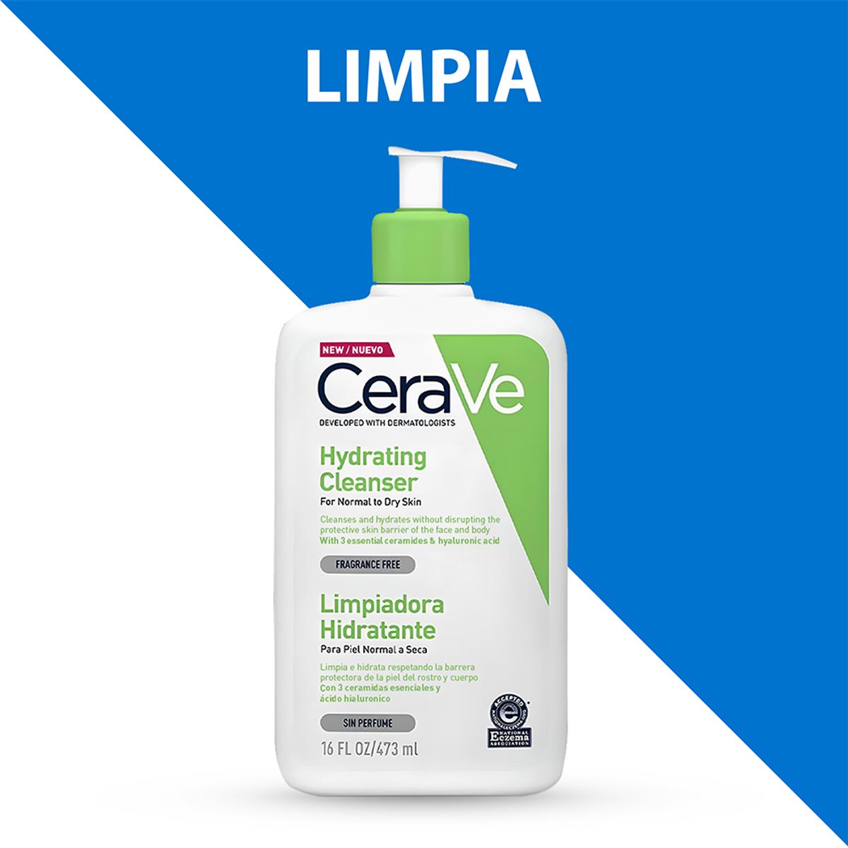 CERAVE - Limpiador Hidratante Cerave X 473ml