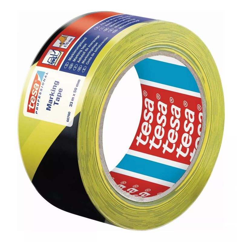 TESA - Cinta Adhesiva Señalización Tesa Amarilla 33m X 5cm 60760