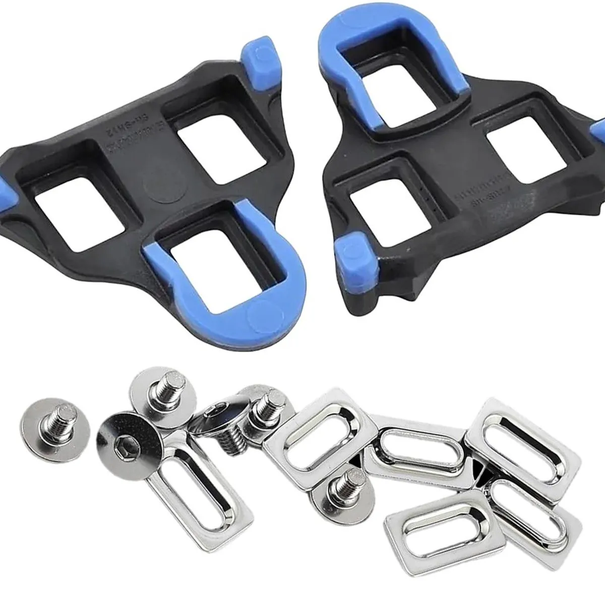 SHIMANO - Calas Chocles Shimano Sh12 Spd Trabas Azul Pedal Ruta 2°