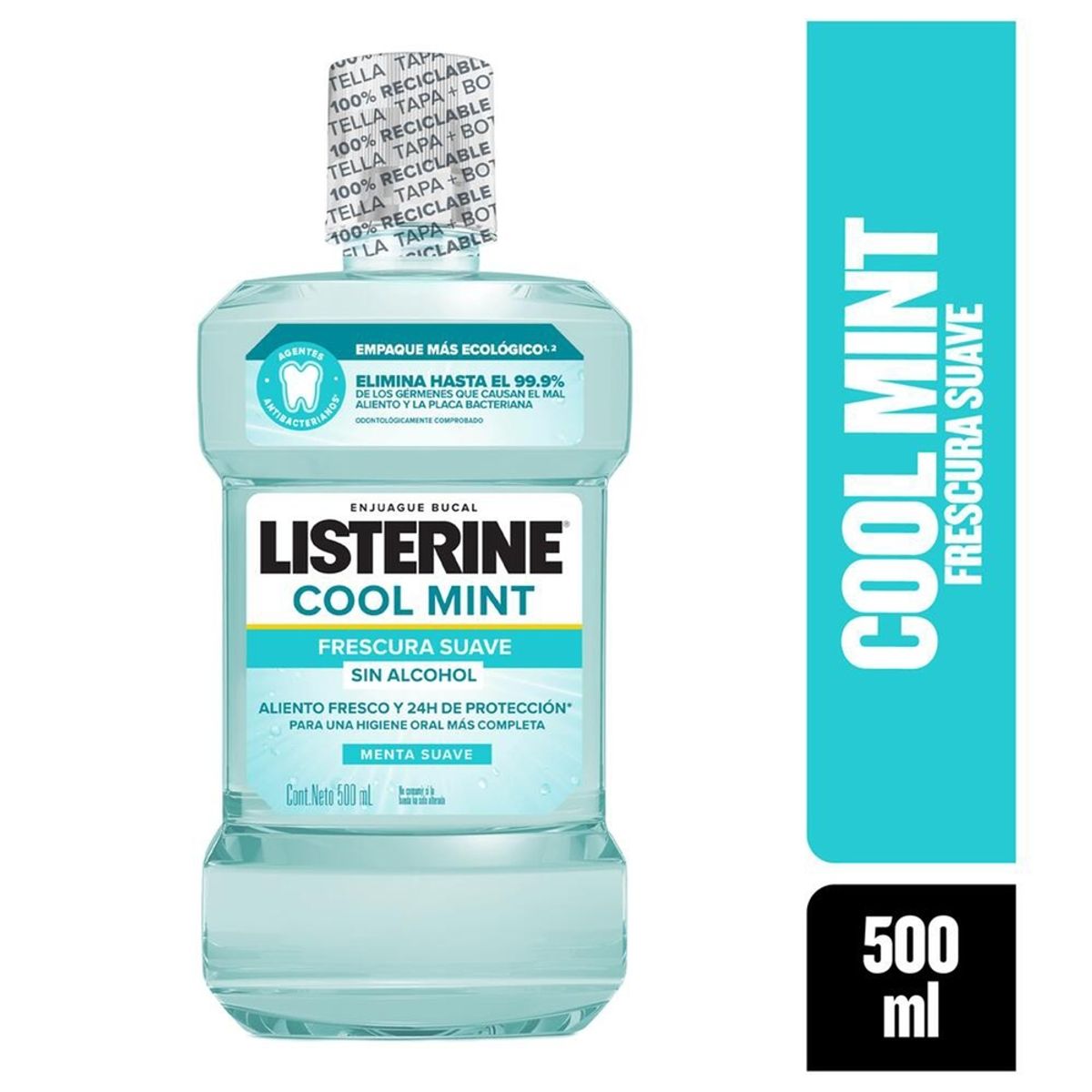 LISTERINE - Enjuague Bucal Listerine Zero Menta Suave X 500ml